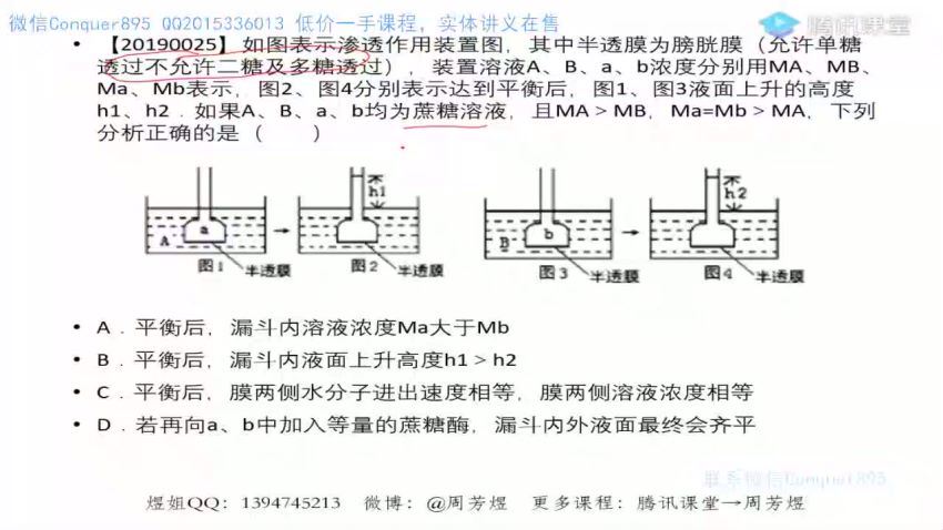 2022高三腾讯课堂生物周芳煜二轮 百度网盘