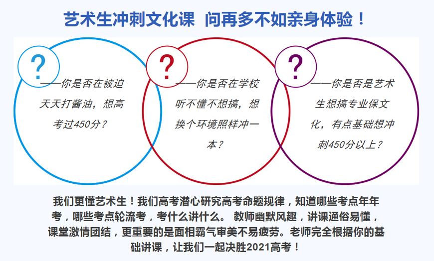 上海艺术生高考文化课培训班