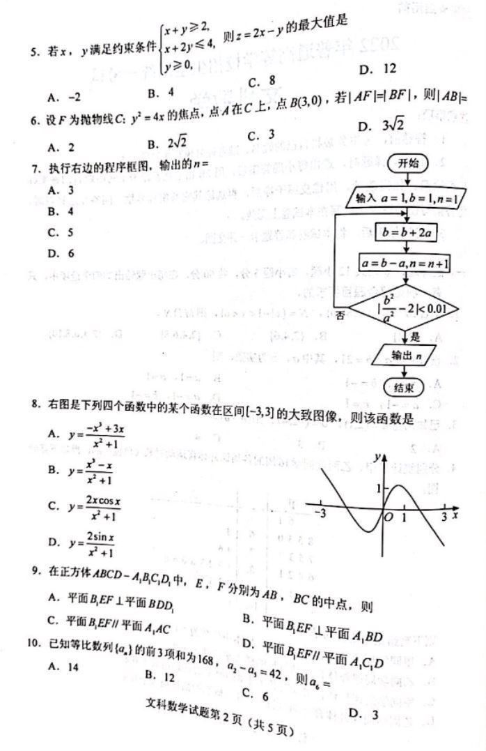 2022内蒙古高考文科数学试题 高考志愿填报注意事项