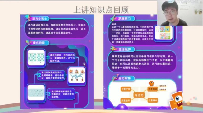 学而思【2020-暑】中班升大班数学暑期培训班（七大能力A在线-郭小俊） 百度云网盘