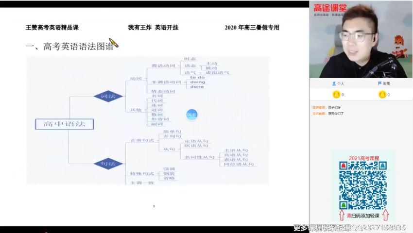 2021英语王赞暑假班 百度云网盘