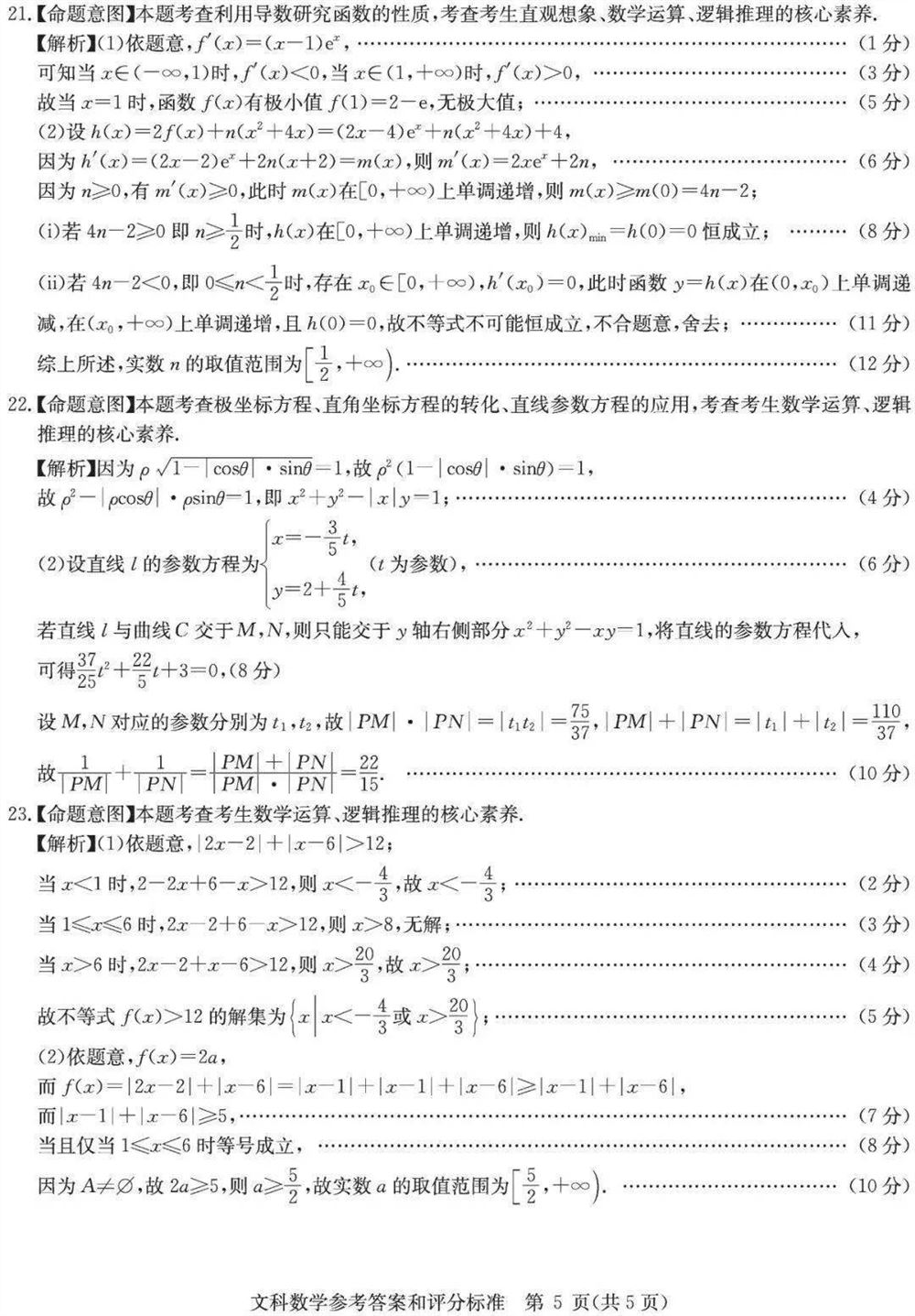 高考测评研究院试卷2021