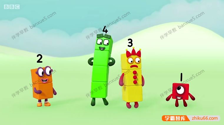 数学启蒙动画片《数字积木Numberblocks》第1-4季全90集