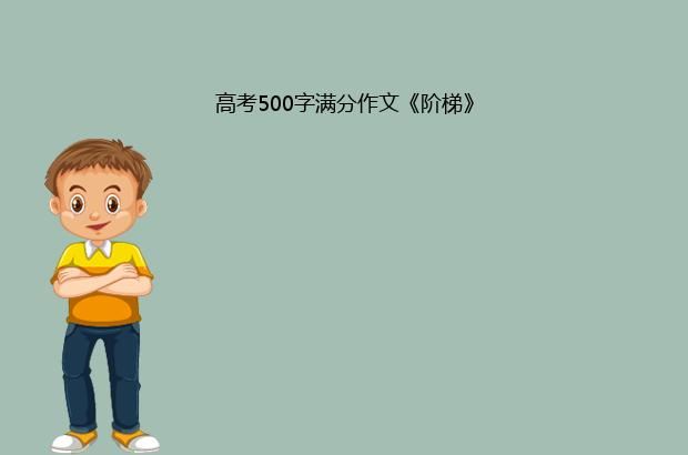 高考500字满分作文《阶梯》