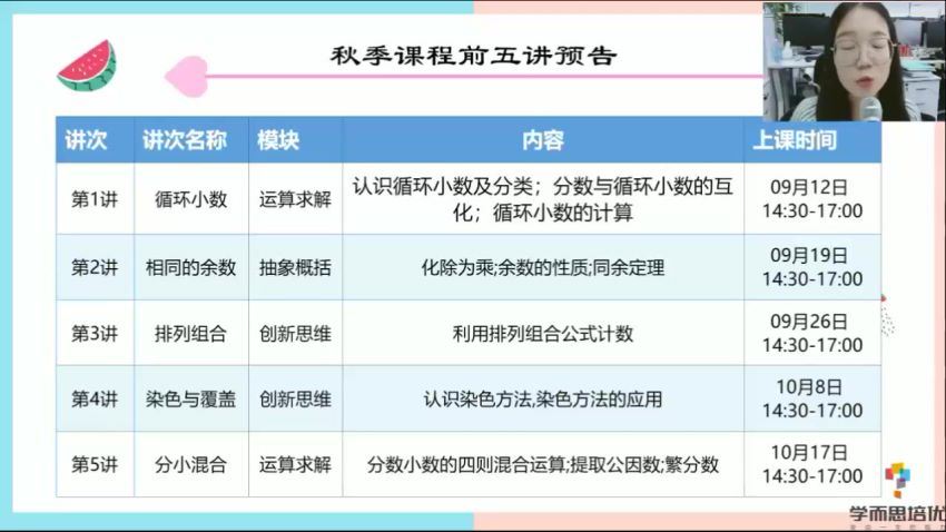 【2020-秋】五年级数学创新班（刘震宇）