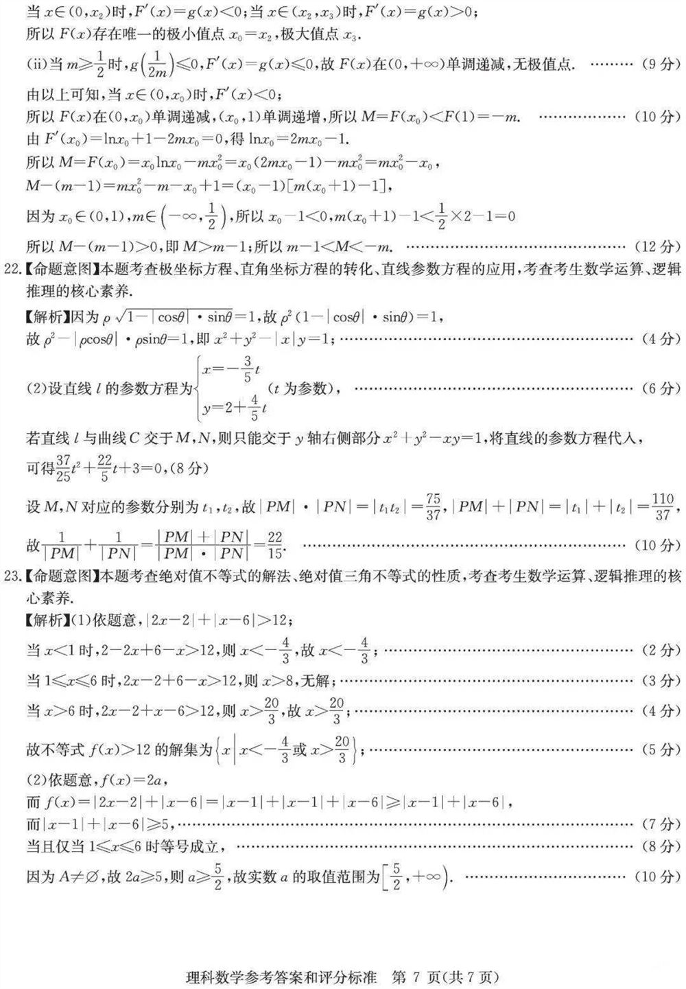 高考测评研究院试卷2021
