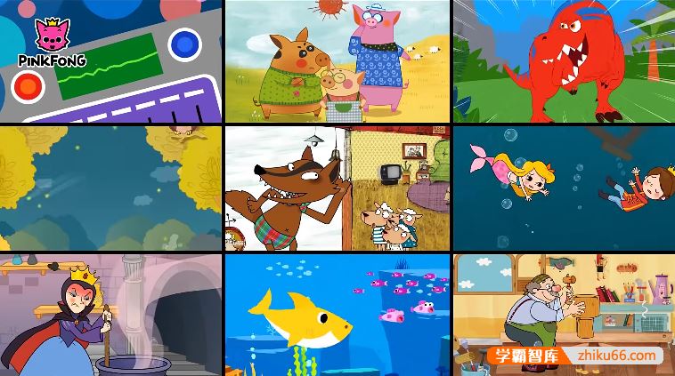 儿童英语启蒙动画《碰碰狐PinkFong》高清1080p英语版-共712集