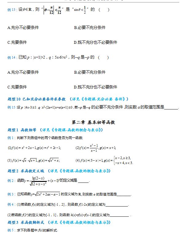 2021级数学高考试卷题型