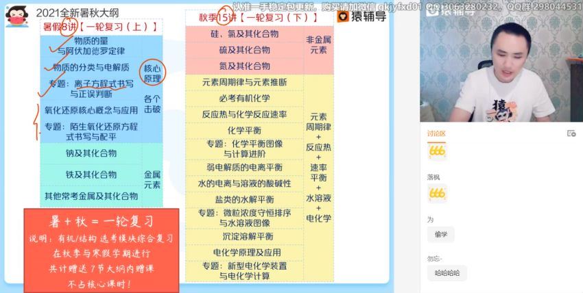 2022高三猿辅导化学廖耀华a+班暑假班 百度网盘