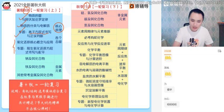 2022高三猿辅导化学廖耀华a+班暑假班 百度网盘