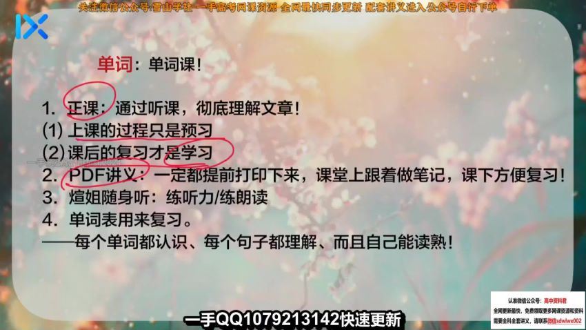 2023高三乐学英语付轩屿10小时突破高考单词