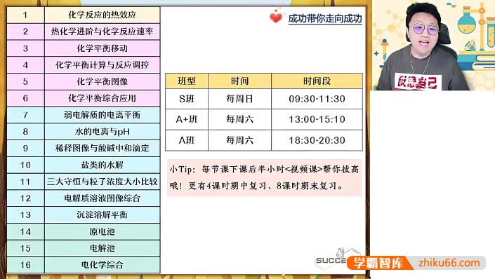 成功化学2024届高二化学 成功高二化学A+班-2023年秋季班