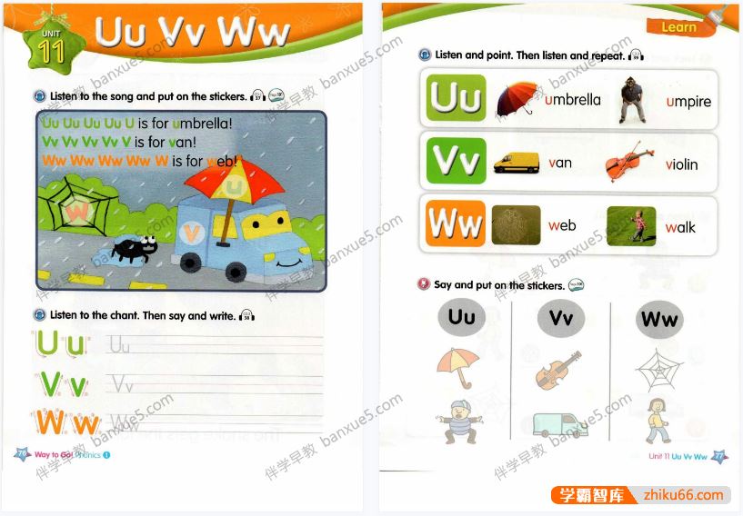 自然拼读教材《way to go phonics》1-5册PDF