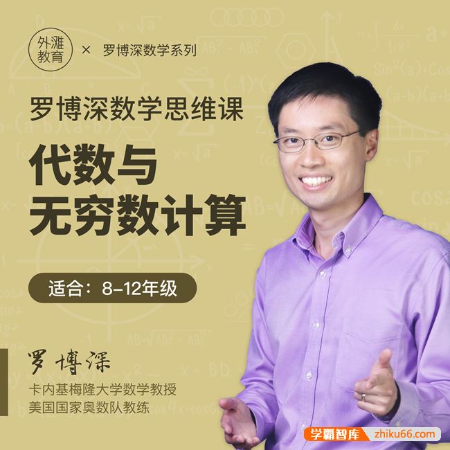 罗博深数学罗博深中学数学思维课《 代数与无穷数计算 》(适合初高中学生8-12年级)