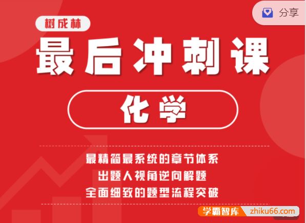 树成林教育2022树成林新宇老师高考化学最后冲刺课程