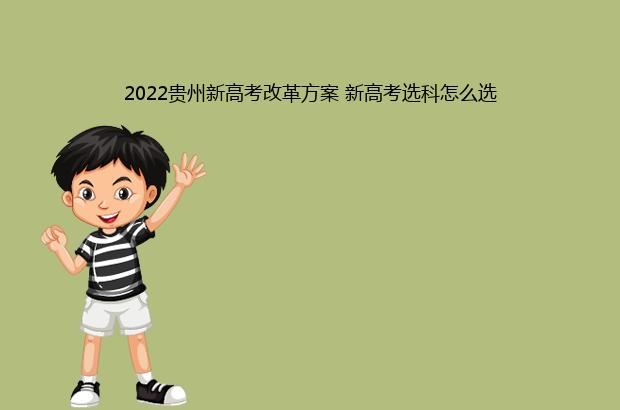 2022贵州新高考改革方案 新高考选科怎么选