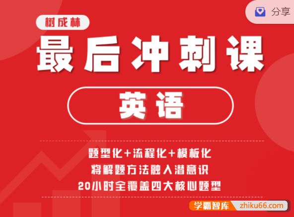 树成林教育2022树成林雨君老师高考英语最后冲刺课程