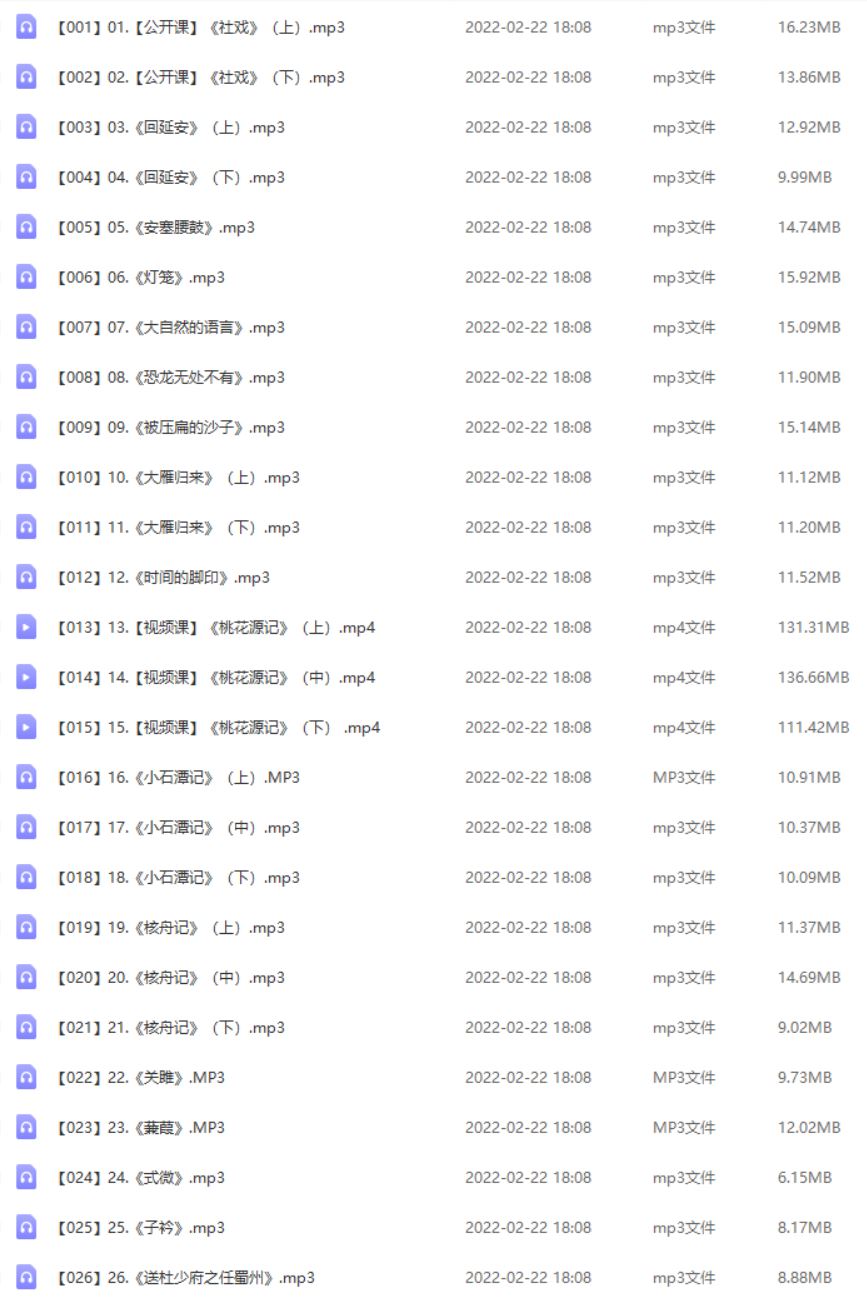 王芳大语文中文素养课初中二年级(八年级)语文(下)