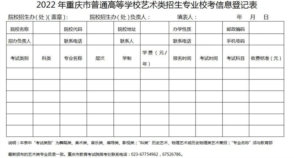 2022重庆编导高考考试