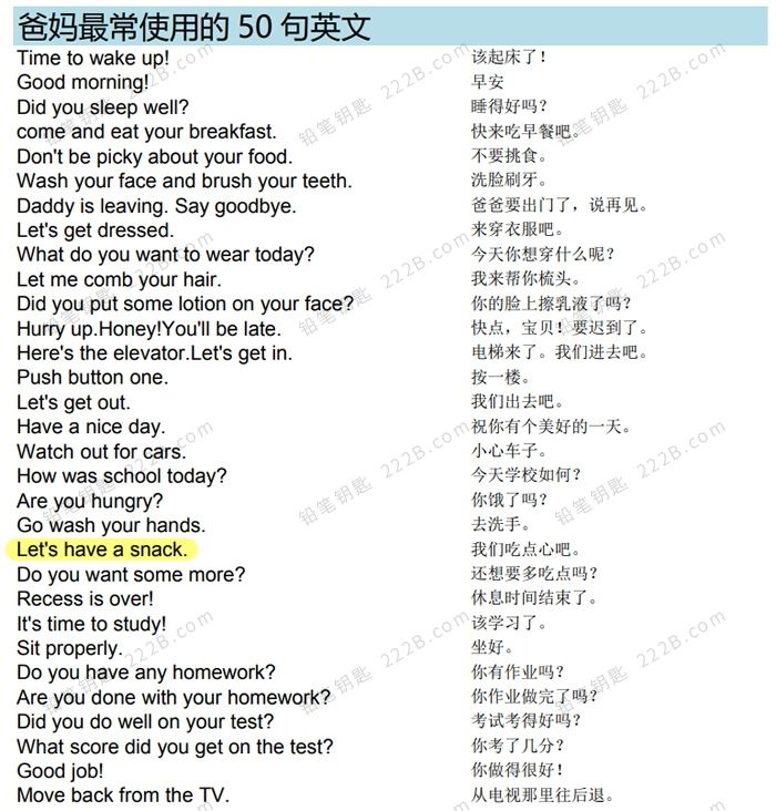 《美国家庭万用亲子英文》受用一生8000句英语表达PDF+MP3 百度云网盘下载