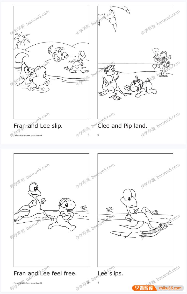 幼儿英语启蒙《Learning A-Z HeadSprout》黑白+彩色PDF绘本共90册