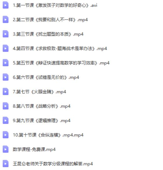 好芳法课堂王昆仑老师数学素养课(数学大咖的大数学时代小学同步课程)