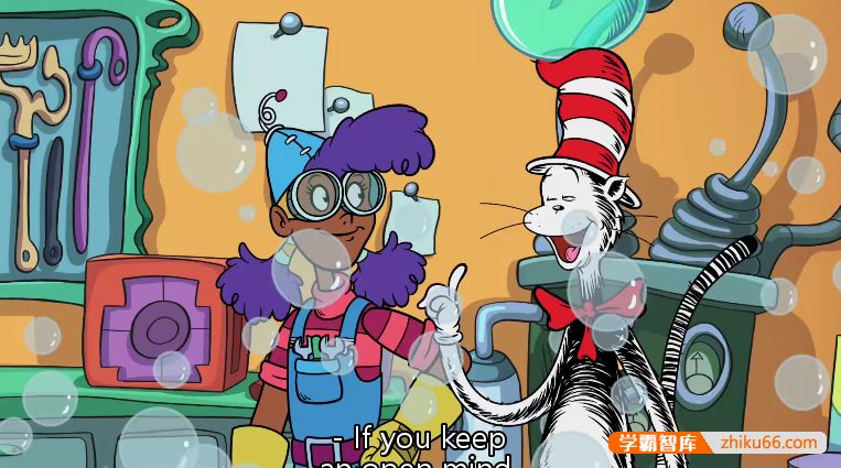 幼儿英语启蒙动画片《万事通戴帽子的猫》第三季英文版全40集