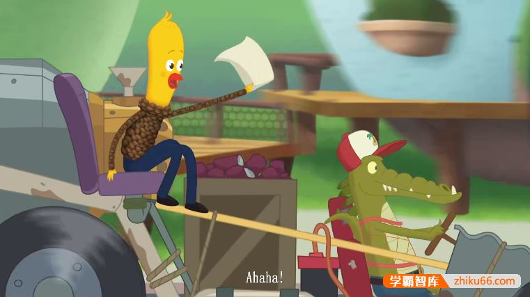 儿童英语启蒙动画片《阿鸡冒险日记在这里》第1-3季英文版共18集