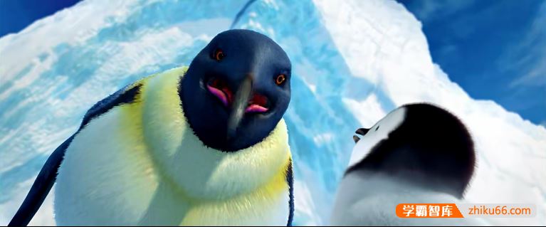 儿童冒险励志动画电影《快乐的大脚 Happy Feet》第1、2部国粤英三语版