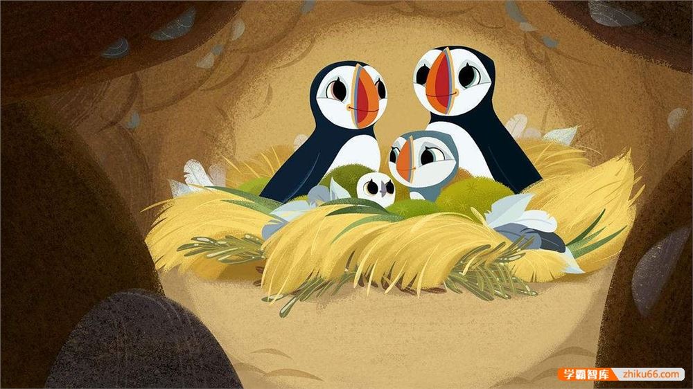 儿童亲子动画片《欢乐海鹦岛Puffin Rock》第一季中文版+英文版共78集